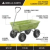 Gorilla Carts 600 Pound Capacity Heavy Duty Poly Yard Garden Steel Quick Dump Utility Wheelbarrow Wagon Trolley Cart With Straight Pull Handle, Green -Landscape Zone GUEST 0140a8d0 5b74 4cb1 a24f fea54c755be6