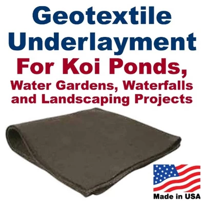 UnderGuard 5 Foot Wide Polypropylene Nonwoven Geotextile Underlayment Protective Liner For Koi Ponds, Water Features, And Landscaping, 50 Foot Roll 6 UnderGuard 5 Foot Wide Polypropylene Nonwoven Geotextile Underlayment Protective Liner For Koi Ponds, Water Features, And Landscaping, 50 Foot Roll - Image 4