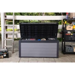 Keter Premier Deck Box Gray - 150gal -Landscape Zone GUEST 05e9e3b5 4c7c 46d7 833c 410a7521a39e