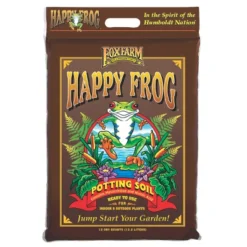 FoxFarm FX14054 Happy Frog Nutrient Rich And PH Adjusted Rapid Growth Garden Potting Soil Mix Is Ready To Use, 12 Quart (4 Pack)