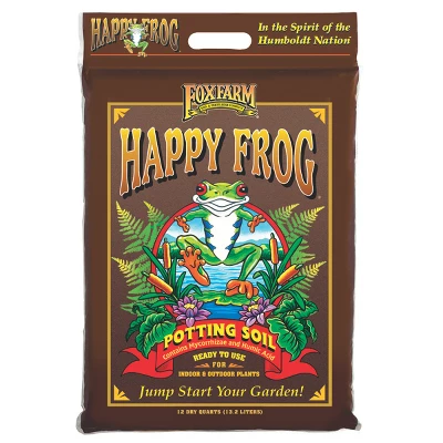 FoxFarm FX14054 Happy Frog Nutrient Rich And PH Adjusted Rapid Growth Garden Potting Soil Mix Is Ready To Use, 12 Quart (2 Pack) 3 FoxFarm FX14054 Happy Frog Nutrient Rich And PH Adjusted Rapid Growth Garden Potting Soil Mix Is Ready To Use, 12 Quart (2 Pack)