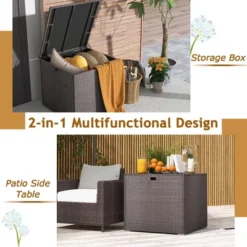 Costway 72 Gallon Patio Rattan Wicker Storage Deck Box Container With Liner Garden 15 Costway 72 Gallon Patio Rattan Wicker Storage Deck Box Container With Liner Garden -Landscape Zone GUEST 0b3fab1d 09bc 4a44 b759 be8090d1cfea