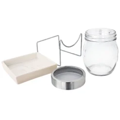 Tribest GEO Sprouting Jar System With Stainless Steel Rack And Ceramic Base Plate – Clear -Landscape Zone GUEST 0db44342 1f1d 4440 af90 29990d9b606e