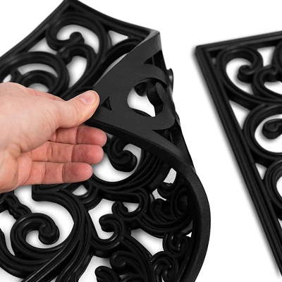 BirdRock Home Rubber Stepping Stone Tiles - 15 X 15" - Set Of 3 - Black 5 BirdRock Home Rubber Stepping Stone Tiles - 15 X 15" - Set Of 3 - Black - Image 3