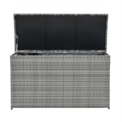 Teamson Home Wicker 154 Gallon Outdoor Deck Box For Cushions Storage, Gray 19 Teamson Home Wicker 154 Gallon Outdoor Deck Box For Cushions Storage, Gray -Landscape Zone GUEST 14611b23 5c7a 48e6 ad5a 040ea30fddf9