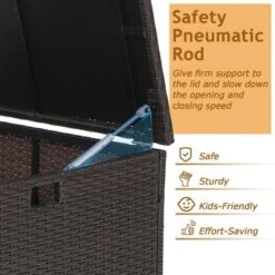 Costway 72 Gallon Patio Rattan Wicker Storage Deck Box Container With Liner Garden 16 Costway 72 Gallon Patio Rattan Wicker Storage Deck Box Container With Liner Garden -Landscape Zone GUEST 15e0a34c d32e 4a3f 8552 169f7a7d7aa0