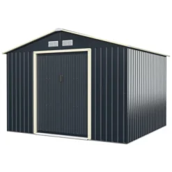 Costway Outdoor Tool Storage Shed Large Utility Storage House W/ Sliding Door -Landscape Zone GUEST 18ceb44d 095e 4665 8de2 7682dbe85ffd