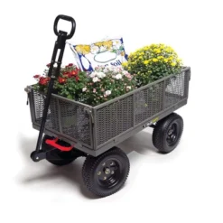 Gorilla Cart GORMP-12 5 Cubic Feet 1200 Pound Capacity Heavy Duty Durable Steel Multi Use Quick Dump Wagon Utility Cart W/ 2 In 1 Towing Handle, Gray 10 Gorilla Cart GORMP-12 5 Cubic Feet 1200 Pound Capacity Heavy Duty Durable Steel Multi Use Quick Dump Wagon Utility Cart W/ 2 In 1 Towing Handle, Gray -Landscape Zone GUEST 19313ce0 7678 48d9 92dd 893ace85482a