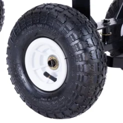 Costway Heavy Duty Lawn Garden Utility Cart Wagon Wheelbarrow Steel Trailer -Landscape Zone GUEST 1b9203a3 5a52 42b9 80f9 e61c2a6c92b2