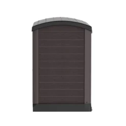 Duramax CedarGrain StoreAway 1200 Liter Capacity Outdoor Deck & Garden Storage Box W/ Panel Doors & Arc Lid For Patios, Pool Areas, & Driveways, Brown -Landscape Zone GUEST 2195eeba 836d 4e65 9421 25db3688f9e0
