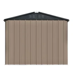 Patio 8ft X6ft Metal Storage Shed With Lockable Doors, Tool Cabinet With Vents And Foundation Frame-ModernLuxe -Landscape Zone GUEST 22a9b568 cca0 4d7b 8edb c5164d6a5808