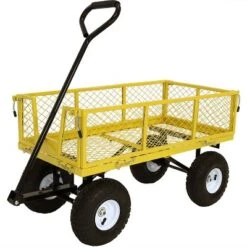 Sunnydaze Decor Sunnydaze Outdoor Lawn And Garden Heavy-Duty Durable Steel Mesh Utility Wagon Cart With Removable Sides 26 Sunnydaze Decor Sunnydaze Outdoor Lawn And Garden Heavy-Duty Durable Steel Mesh Utility Wagon Cart With Removable Sides -Landscape Zone GUEST 2726671b 93f7 42c0 b8bd 55d3ad3c8615