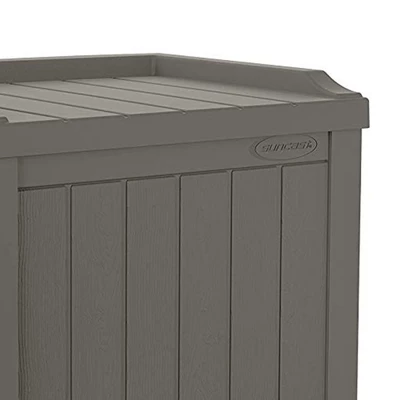 Suncast SS601 22 Gallon Outdoor Patio Small Deck Box W/ Storage Seat 4 Suncast SS601 22 Gallon Outdoor Patio Small Deck Box W/ Storage Seat - Image 2