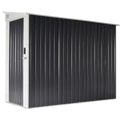 Outsunny Garden Metal Storage Shed, Outdoor Lean To Tool House With Lockable Door, 2 Air Vents & Steel Construction For Backyard, Patio, Lawn, Garage -Landscape Zone GUEST 275214b8 4bc4 4a0d 877f 06a680aec460