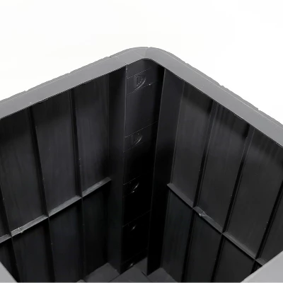 Sunnydaze Decor Sunnydaze Faux Wood Design Outdoor Side Table With Storage - 11.5-Gal. 4 Sunnydaze Decor Sunnydaze Faux Wood Design Outdoor Side Table With Storage - 11.5-Gal. - Image 2