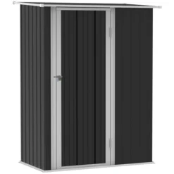 Outsunny 5' X 3' Metal Garden Storage Shed Tool House With Lockable Door For Backyard, Patio, Lawn -Landscape Zone GUEST 2c2e63cd 7e69 4d50 9838 7c00046073ca