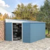 Outsunny 11' X 9' Steel Garden Storage Shed Outdoor Metal Lean To Tool House With Double Sliding Lockable Doors & 2 Air Vents -Landscape Zone GUEST 2c5ead98 a97d 4214 bc1a d2f147660a77
