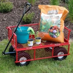 Sunnydaze Decor Sunnydaze Outdoor Lawn And Garden Heavy-Duty Durable Steel Mesh Utility Wagon Cart With Removable Sides 24 Sunnydaze Decor Sunnydaze Outdoor Lawn And Garden Heavy-Duty Durable Steel Mesh Utility Wagon Cart With Removable Sides -Landscape Zone GUEST 2fa99d0a 7f93 492c 9228 4c8b84719f04