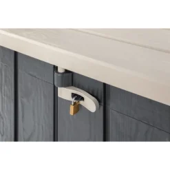 Toomax Stora Way All-Weather Outdoor Horizontal 4.25' X 2.5' Storage Shed Cabinet For Trash Cans, Garden Tools, And Yard Equipment, Taupe Gray/Brown 9 Toomax Stora Way All-Weather Outdoor Horizontal 4.25' X 2.5' Storage Shed Cabinet For Trash Cans, Garden Tools, And Yard Equipment, Taupe Gray/Brown -Landscape Zone GUEST 32832c28 1768 4732 a96c d57c93ed92a4