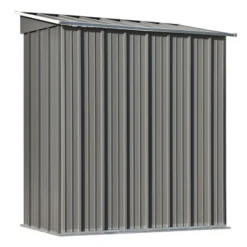 Patio 5ft X 3ft Garden Shed, Metal Lean-to Storage Shed With Lockable Door-ModernLuxe -Landscape Zone GUEST 32d56207 a5cb 4b22 b915 1221cc8daeb9
