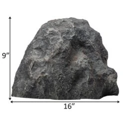 Gardenised Decorative Outdoor Weather-Resistant Artistic Artificial Faux Stone Rock, Garden Patio Granite Grey Fiberglass Stone -Landscape Zone GUEST 4230e25f ac28 4923 862d bd776e10f807