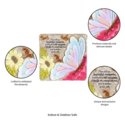 Evergreen 10" X 10" Beautiful Memories Memorial Stepping Stone, Indoor And Outdoor Decor For Home, Lawn And Garden -Landscape Zone GUEST 43a618b4 c1e4 4d4a a650 8ed3b7152547