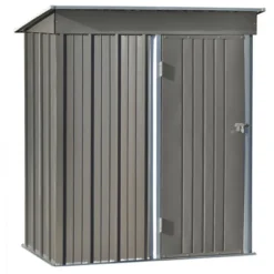 Patio 5ft X 3ft Garden Shed, Metal Lean-to Storage Shed With Lockable Door-ModernLuxe -Landscape Zone GUEST 447f758d e8b6 4b7b 8ff8 59502b4e6a29