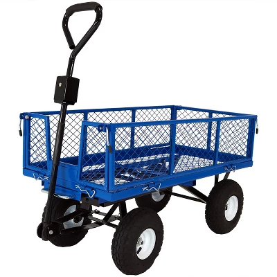 Sunnydaze Decor Sunnydaze Outdoor Lawn And Garden Heavy-Duty Durable Steel Mesh Utility Dump Wagon Cart With Removable Sides 13 Sunnydaze Decor Sunnydaze Outdoor Lawn And Garden Heavy-Duty Durable Steel Mesh Utility Dump Wagon Cart With Removable Sides - Image 11
