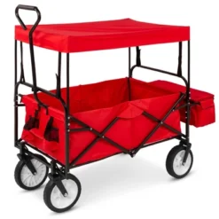 Best Choice Products Folding Utility Cargo Wagon Cart W/ Removable Canopy, Cup Holders 16 Best Choice Products Folding Utility Cargo Wagon Cart W/ Removable Canopy, Cup Holders -Landscape Zone GUEST 481ef458 0ee6 4a54 8505 1b3b9c45528a