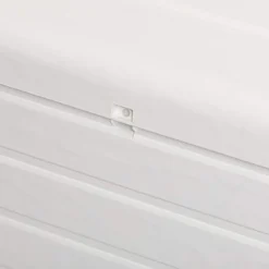 Toomax Z599E108 Foreverspring UV Weather Resistant Lockable Box Chest Bench For Outdoor Pool Patio Furniture And Deck Storage Bin, 70 Gallon (White) -Landscape Zone GUEST 4bc6013b e354 4345 a20d 4eea16c75bad