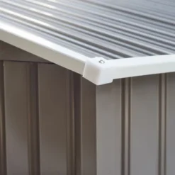 Outsunny 9' X 6' Metal Storage Shed Garden Tool House With Double Sliding Doors, 4 Air Vents For Backyard, Patio, Lawn Gray -Landscape Zone GUEST 4ff931bb 157f 429d 8e82 23d9bc199426