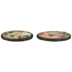 Northlight Set Of 2 Welcome Birds Outdoor Floral Garden Stones 11" -Landscape Zone GUEST 53b3ae28 d1f0 46fb a038 3da8aeb4c6c4