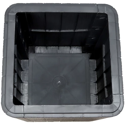 Sunnydaze Decor Sunnydaze Faux Wood Design Outdoor Side Table With Storage - 11.5-Gal. 8 Sunnydaze Decor Sunnydaze Faux Wood Design Outdoor Side Table With Storage - 11.5-Gal. - Image 6