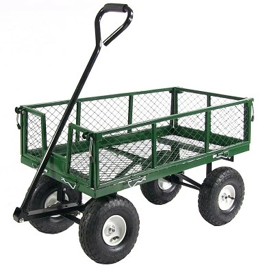 Sunnydaze Decor Sunnydaze Outdoor Lawn And Garden Heavy-Duty Durable Steel Mesh Utility Wagon Cart With Removable Sides 16 Sunnydaze Decor Sunnydaze Outdoor Lawn And Garden Heavy-Duty Durable Steel Mesh Utility Wagon Cart With Removable Sides - Image 14