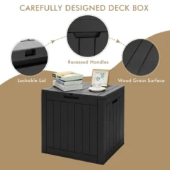 Costway 30 Gallon Deck Box Storage Container Seating Tools Organization Deliveries -Landscape Zone GUEST 66b7d354 463f 4b69 9a54 7d467fb603e9