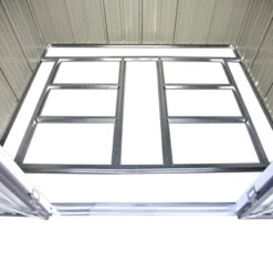 Patio 8ft X6ft Metal Storage Shed With Lockable Doors, Tool Cabinet With Vents And Foundation Frame-ModernLuxe -Landscape Zone GUEST 677625ce 71d0 4a38 b168 93aeda7c7918