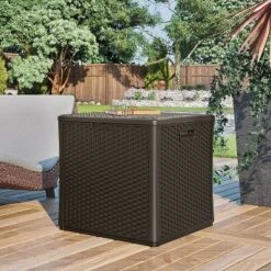 Suncast 60 Gallon Outdoor Storage Resin Wicker Design Cube Shape Patio Deck Box 10 Suncast 60 Gallon Outdoor Storage Resin Wicker Design Cube Shape Patio Deck Box -Landscape Zone GUEST 67ac3300 9eef 4e4e a31c 08bd00692960