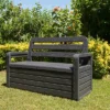 Toomax Foreverspring UV Weather Resistant Lockable Box Chest Bench For Outdoor Pool Patio Furniture And Deck Storage Bin, 70 Gallon (Anthracite) 1 Toomax Foreverspring UV Weather Resistant Lockable Box Chest Bench For Outdoor Pool Patio Furniture And Deck Storage Bin, 70 Gallon (Anthracite) -Landscape Zone GUEST 68439b09 22bd 4e2a 8ccc b22fe8b2e4d5
