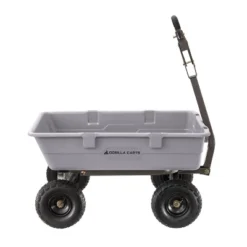 Gorilla Carts 800 Pound Capacity Heavy Duty Poly Yard Garden Steel Dump Utility Wheelbarrow Wagon Cart With 2 In 1 Towing ATV Handle, Gray 9 Gorilla Carts 800 Pound Capacity Heavy Duty Poly Yard Garden Steel Dump Utility Wheelbarrow Wagon Cart With 2 In 1 Towing ATV Handle, Gray -Landscape Zone GUEST 695e6548 c791 4481 9af3 2cda5bbef411
