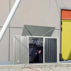 Costway 6x3FT Horizontal Storage Shed 68 Cubic Feet For Garbage Cans Tools Accessories 18 Costway 6x3FT Horizontal Storage Shed 68 Cubic Feet For Garbage Cans Tools Accessories -Landscape Zone GUEST 6acb4d86 2736 4180 a51f 15063f63fa96