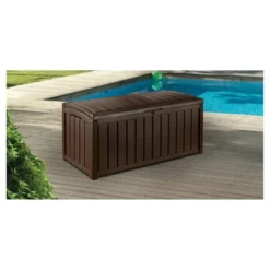 Glenwood 101 Gallon Outdoor Storage Box - Brown - Keter -Landscape Zone GUEST 6ae3a283 046e 492d 9d7d 81237a4c977f