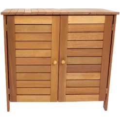 Sunnydaze Decor Sunnydaze Outdoor Meranti Wood Small Garden Storage Shed For The Patio Or Yard - 36" -Landscape Zone GUEST 6cbcdf95 c220 45c3 9611 eb6d27243400