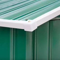 Outsunny 7' X 4' Steel Storage Shed Organizer, Garden Tool House With 4 Vents And 2 Easy Sliding Doors For Backyard, Patio, Garage, Lawn, Green -Landscape Zone GUEST 6d88aa2b 66c8 4ecb a1f8 4f2209e6c9ae