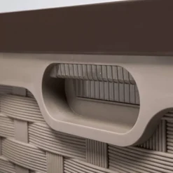 Starplast 153 Gallon Plastic Deck Box Mocha Brown -Landscape Zone GUEST 75d809d0 e07d 4093 9663 9e775c665b75