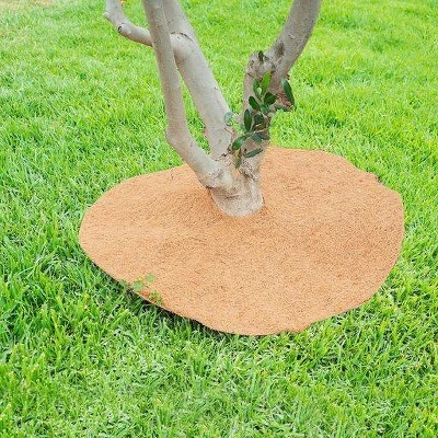 Envelor 20pk 24" Coco Coir Plant Cover Mulch Mat 6 Envelor 20pk 24" Coco Coir Plant Cover Mulch Mat - Image 4