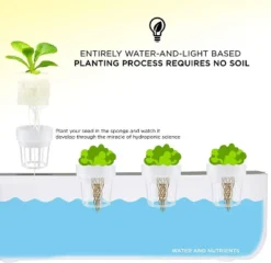 Ivation 11-Pod Indoor Herb Garden, Hydroponic Growing System Kit -Landscape Zone GUEST 79772072 525c 4cf4 94e0 876b3201d2f0
