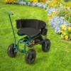 Costway Rolling Garden Cart Outdoor Gardening Workseat With Adjustable Height &Tool Storage -Landscape Zone GUEST 7c200f1e 5bd1 428a a088 eec76d9ec679