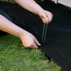 Sunnydaze Decor Sunnydaze UV Resistant Landscape Fabric Weed Barrier Fabric With Landscape Staples -Landscape Zone GUEST 7c270fef 1dd3 4f4b 9419 7027a0616c00