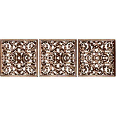 BirdRock Home Rubber Stepping Stone Tiles - 12 X 12" - Set Of 3 - Copper 6 BirdRock Home Rubber Stepping Stone Tiles - 12 X 12" - Set Of 3 - Copper - Image 4