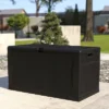 Flash Furniture 120 Gallon Plastic Deck Box - Outdoor Waterproof Storage Box For Patio Cushions, Garden Tools And Pool Toys -Landscape Zone GUEST 8056ea47 2132 4dfb 9536 54c21cd9fcca